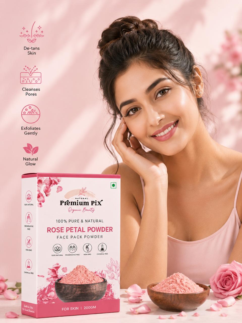 Premium Pix Rose Petal Powder