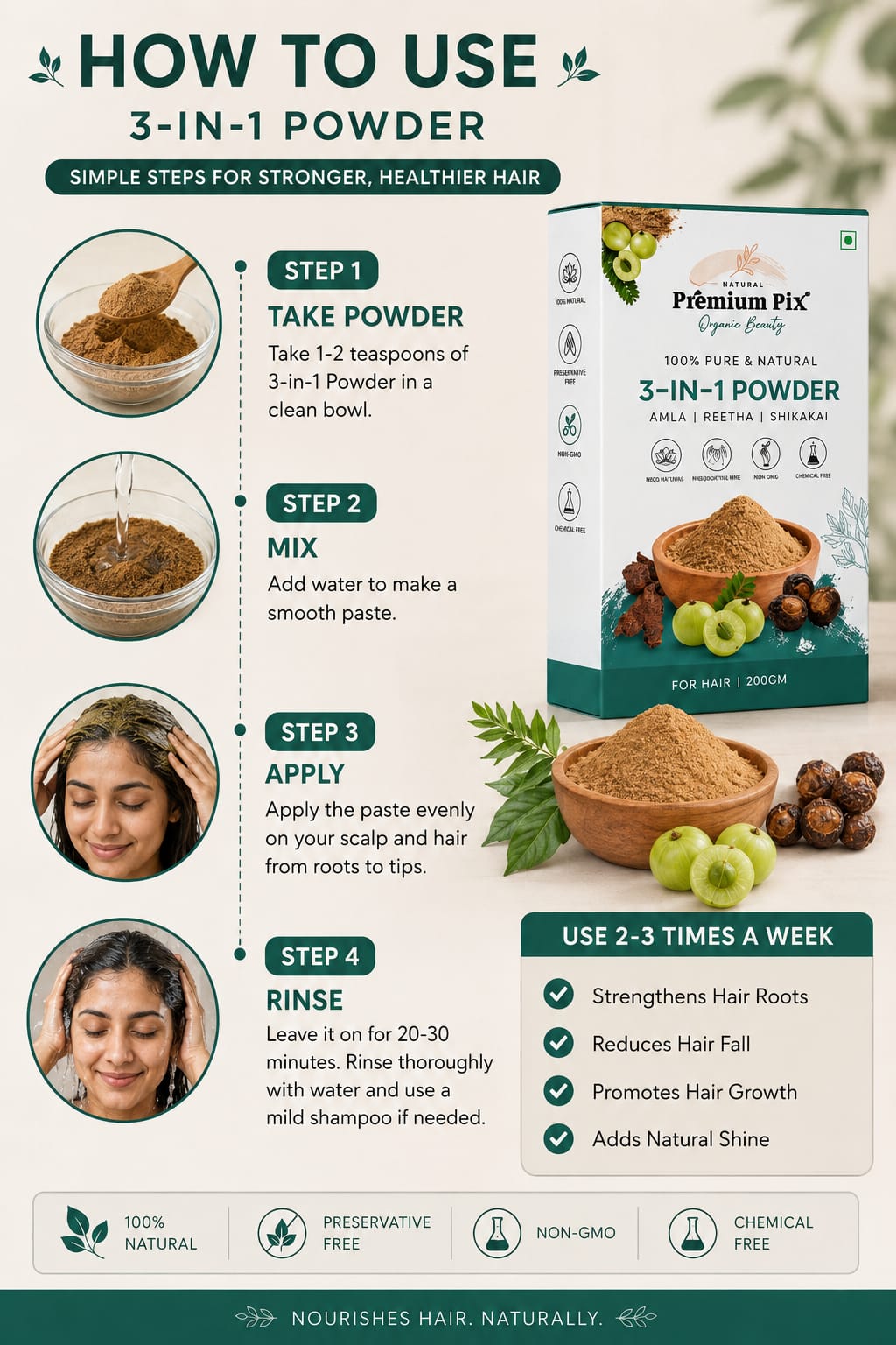 3-in-1 Herbal Hair Nourishing Service