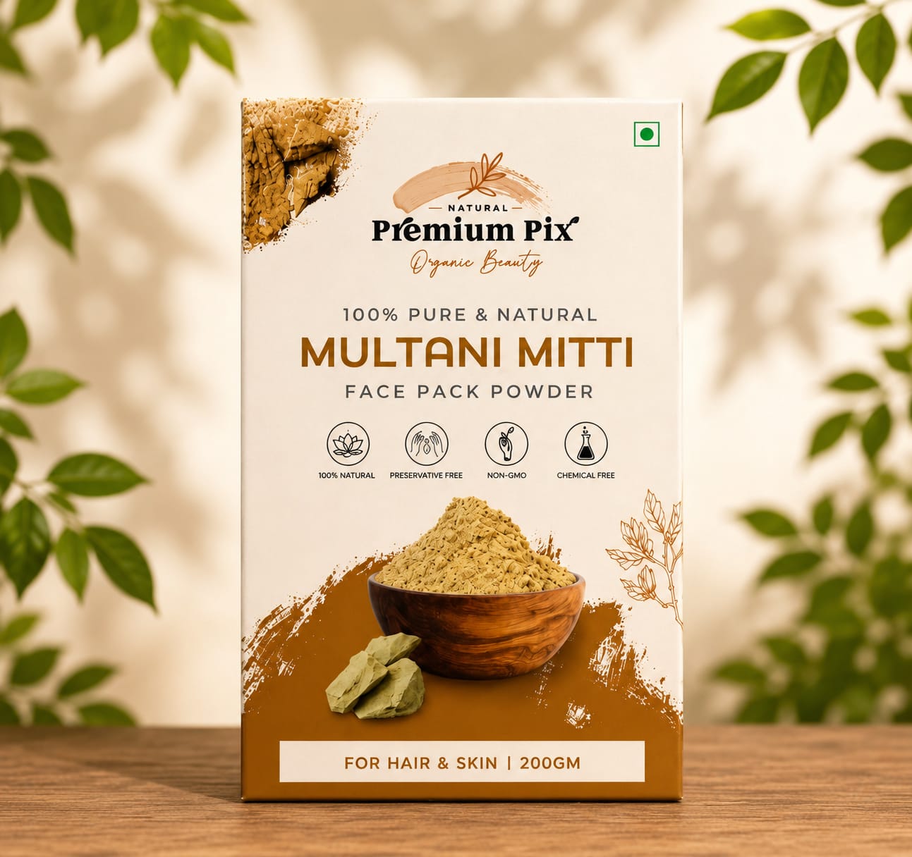 Premium Pix Multani Mitti – Face Pack Powder